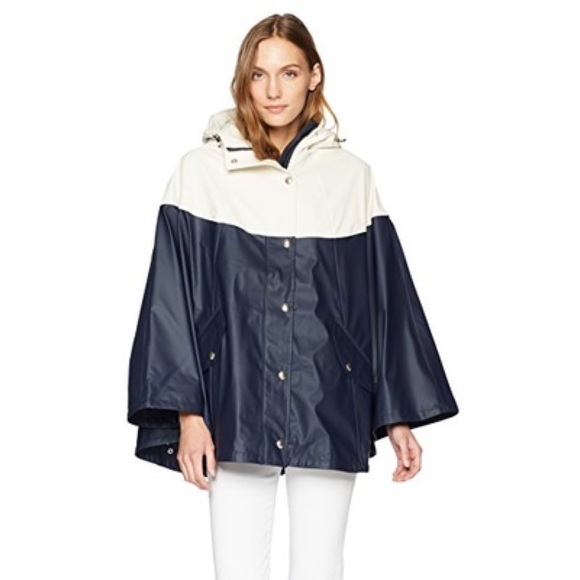 Joules Cape Sea Navy Rain Poncho 